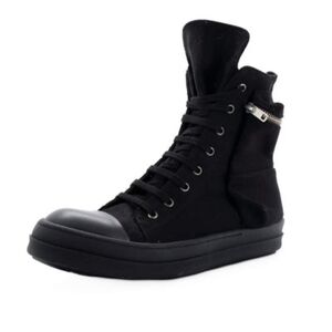 Rick Owens black/black cargo sneakers size 38.5 BNWB